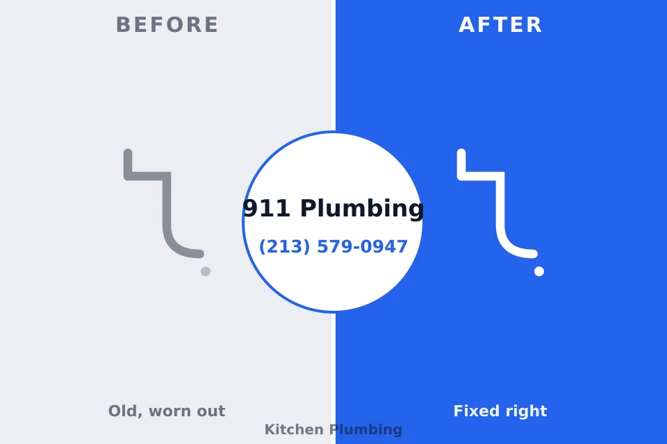 Before and after: plumbing repair Sand Springs, OK
